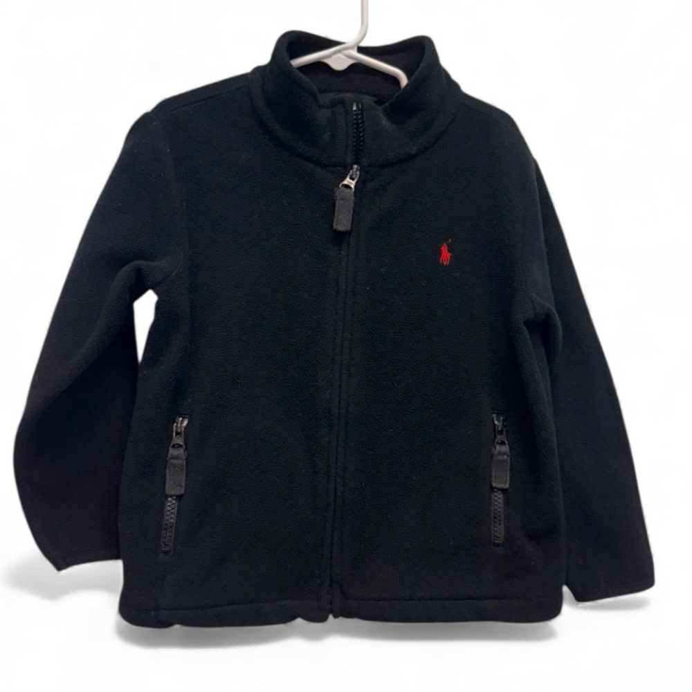 Polo by Ralph Lauren Boys Black Fleece with Red Emblem 4T